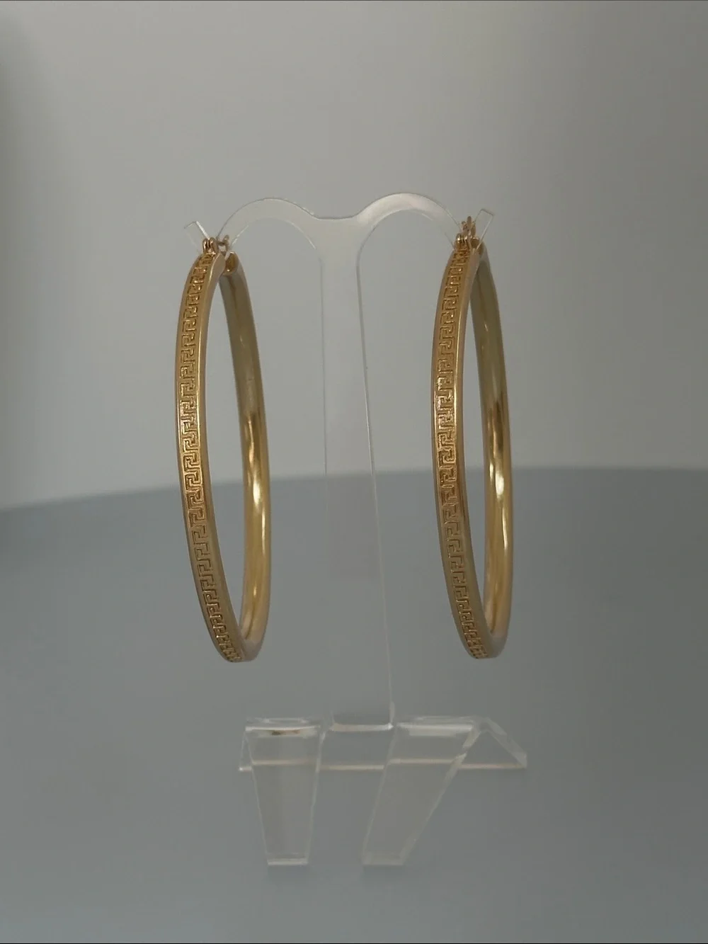 Versace Large Gold Hoop Earrings